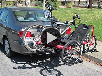 recumbent trike bike rack