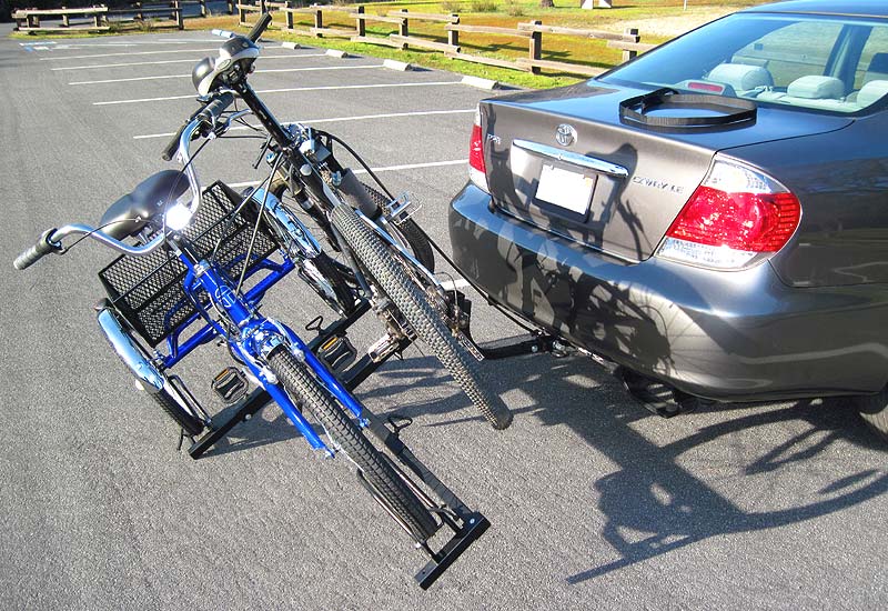 bicycle rack for trailer hitch